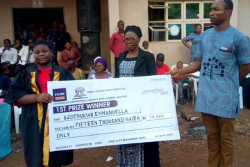 MATHEMATICS COMPETITION AWARD RECIPIENTS (PRIMARY CATEGORY) AT CALVARY MERIT ACADEMY ABAKALIKI NIGERIA ON AUGUST 15, 2021.