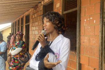 Menstrual Health Outreach at Ojoo High School Ibadan